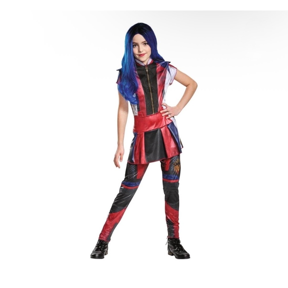 Disney Descendants Evie Costume Girls Size 7-8 Jumpsuit Halloween Cosplay